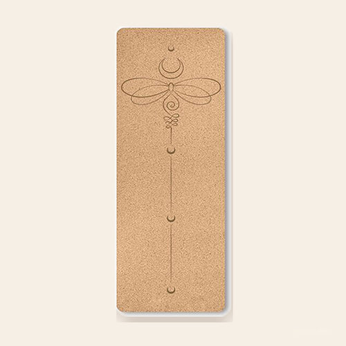 Lavafor Cork Mat with engraved dragonfly