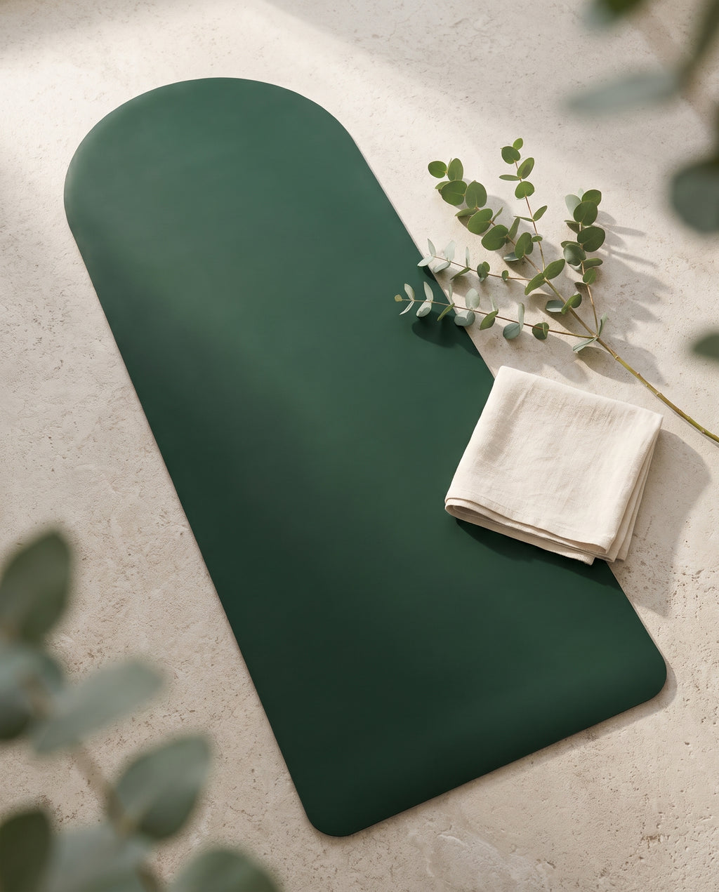 Lavafor Arc Grip Mat in Forest Green from above